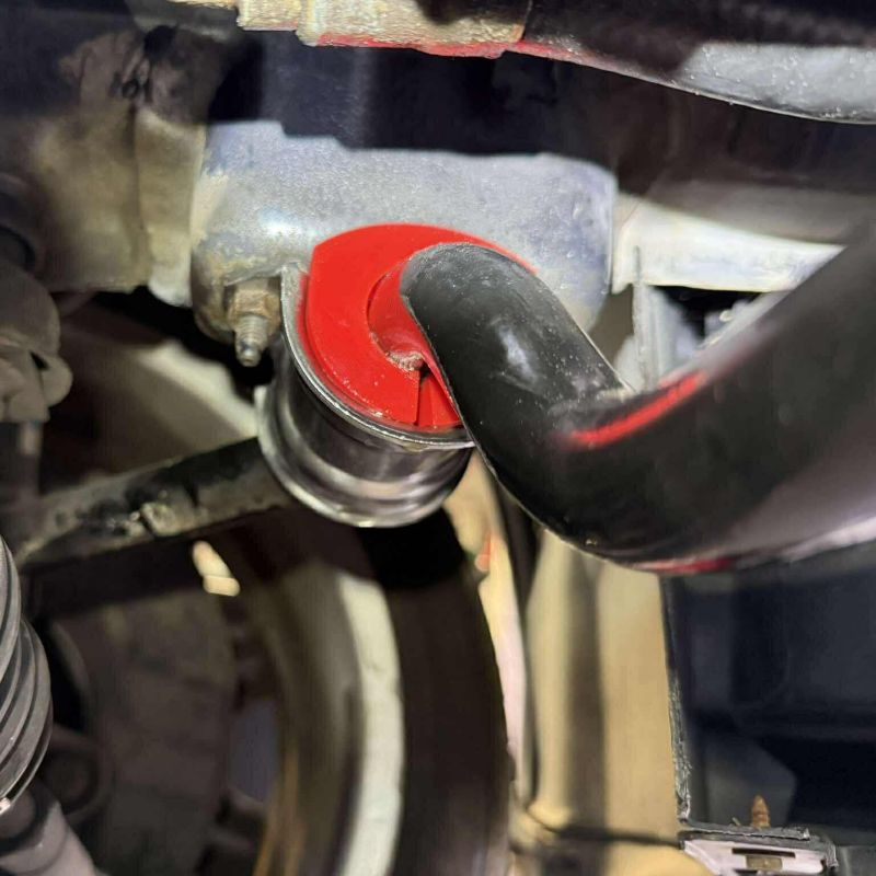BMW E36/E46 Race Sway Bar Bushings closeup, angled view