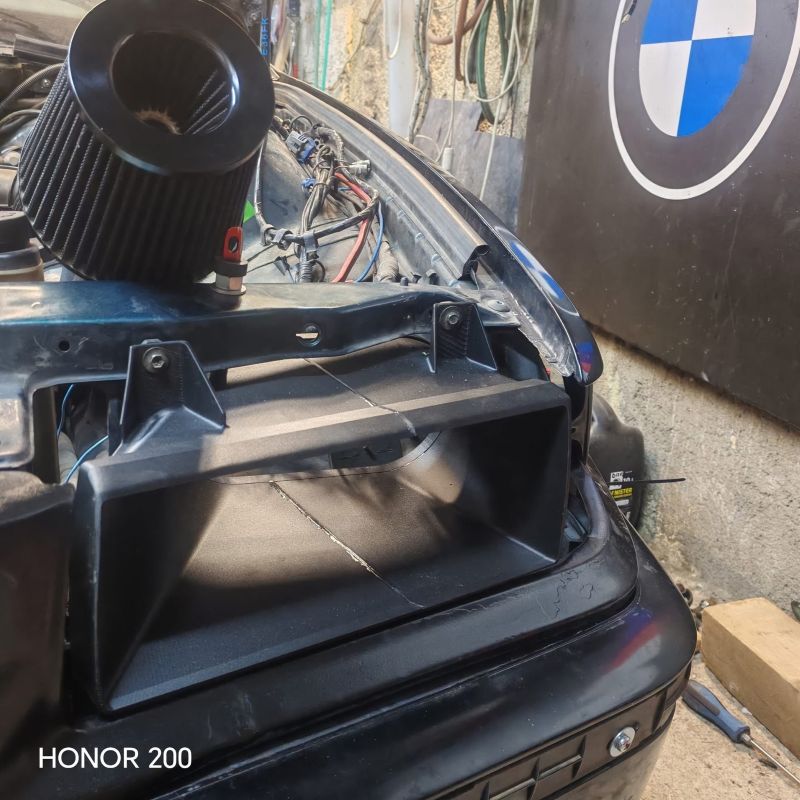BMW E36 Headlight Air Intake installation process