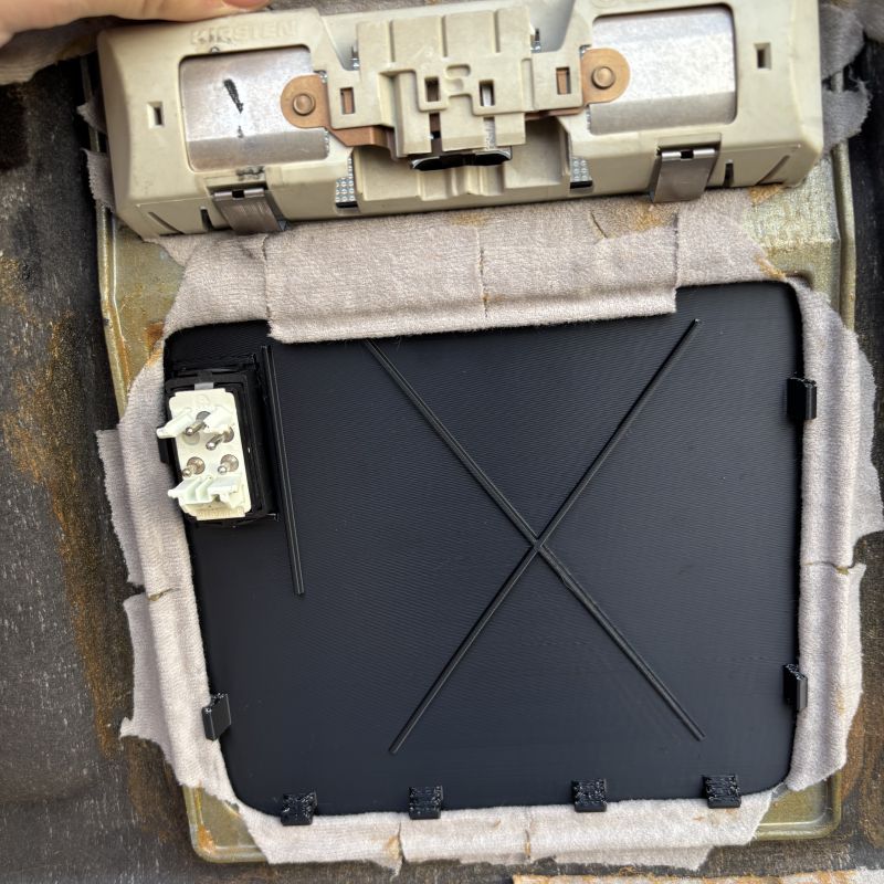 BMW E36 sunroof cover rear view