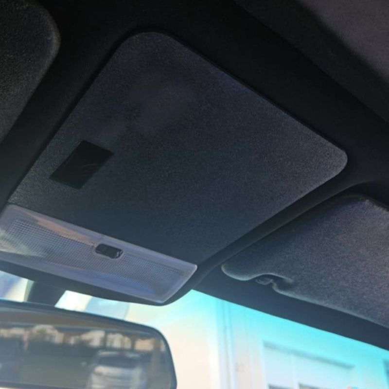 BMW E36 sunroof cover installed in vehicle